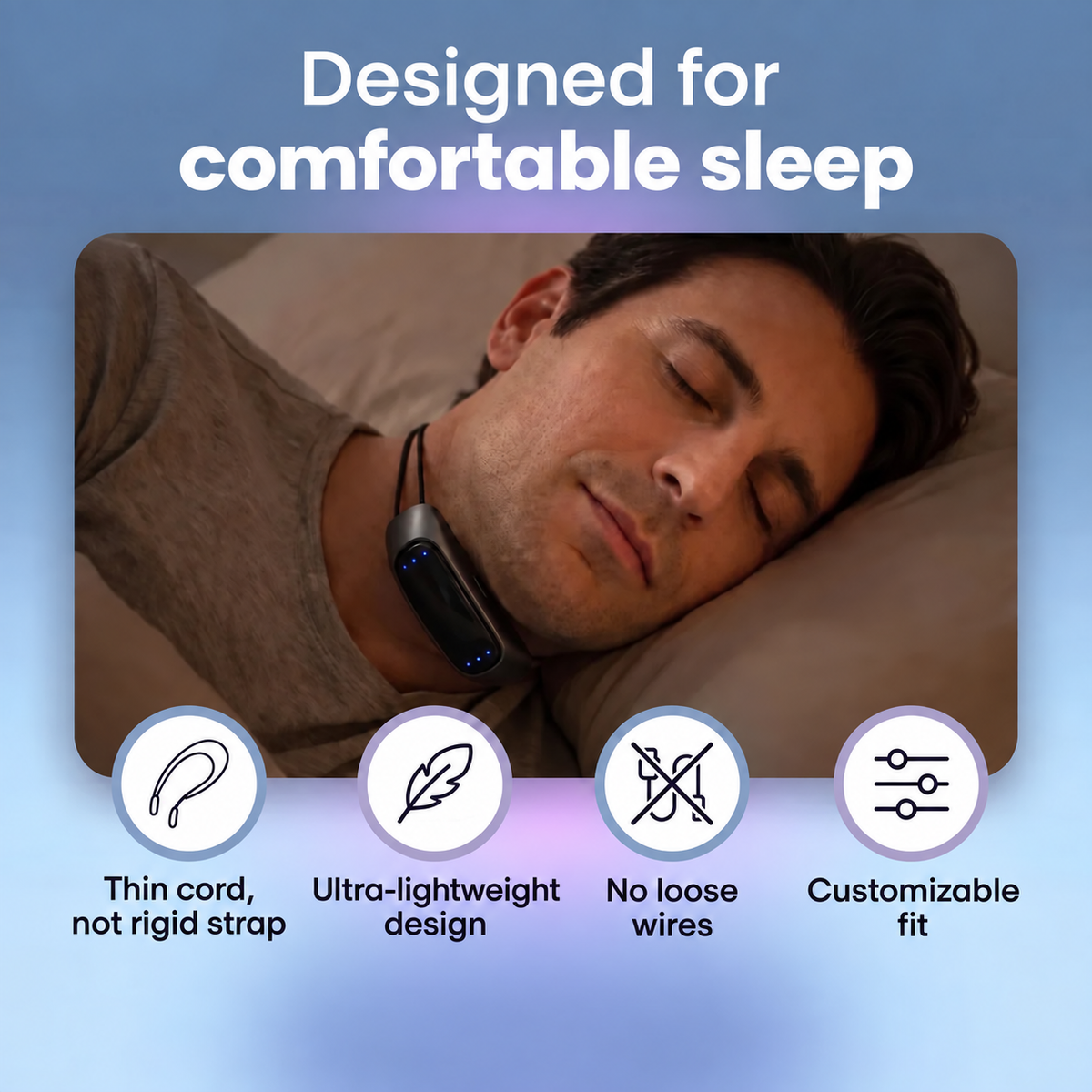 🌙 Quieter Nights Start Here — Smart Snoring Detection Device