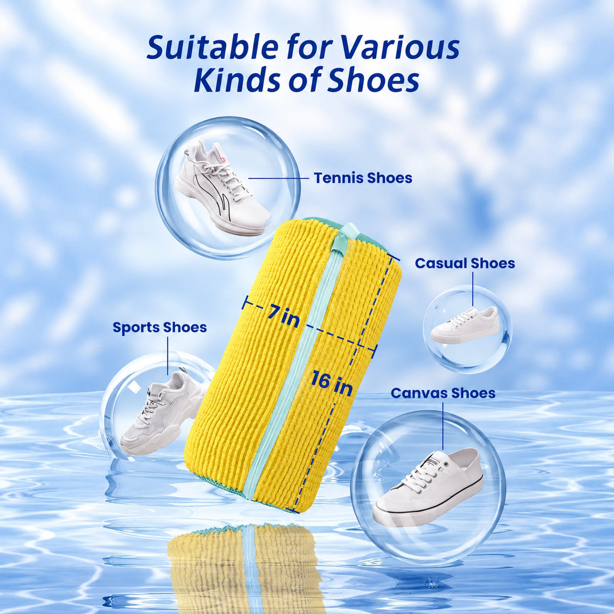 Laundry Shoe Washing Bag for Washing Machine - Protect Your Footwear