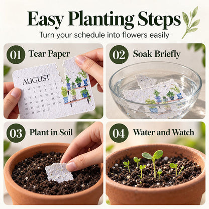 🇺🇸 🌱 2027 Plantable Desk Calendar — A Little Art. A New Beginning.📅
