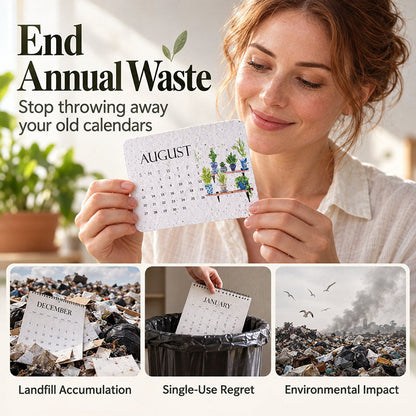 🇺🇸 🌱 2027 Plantable Desk Calendar — A Little Art. A New Beginning.📅