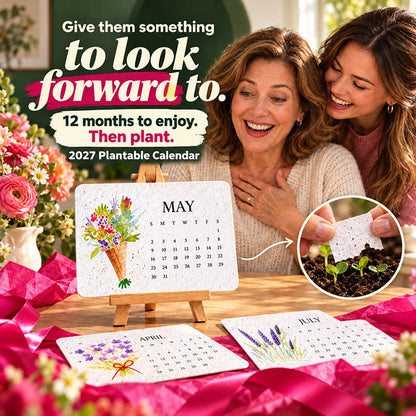 🇺🇸 🌱 2027 Plantable Desk Calendar — A Little Art. A New Beginning.📅