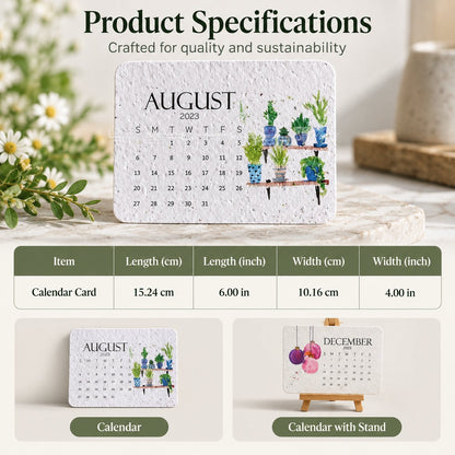 🌱 2027 Plantable Calendar – Use It. Plant It. Watch It Grow.🌱