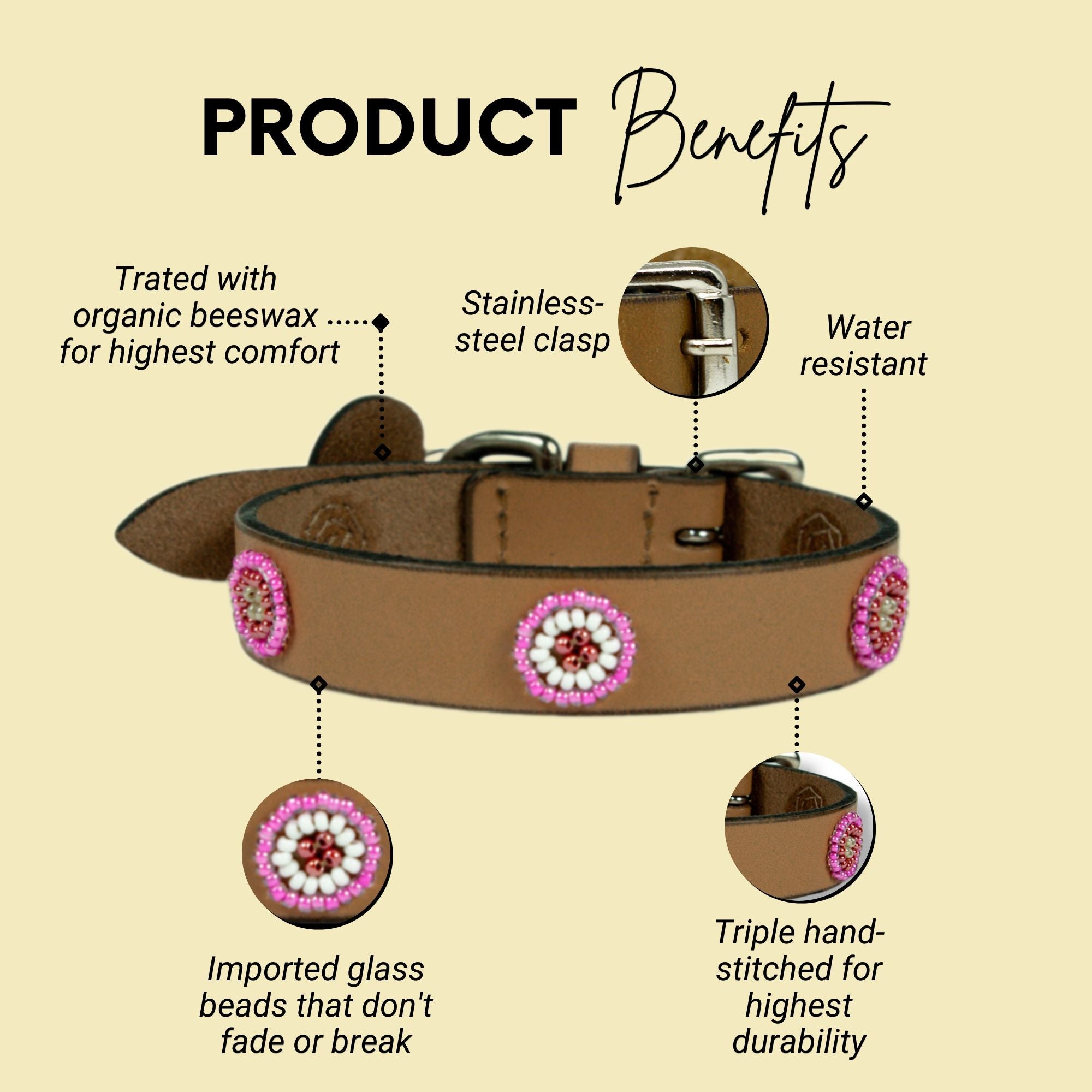 Luna Sambboho dog collar (new Eko collection)