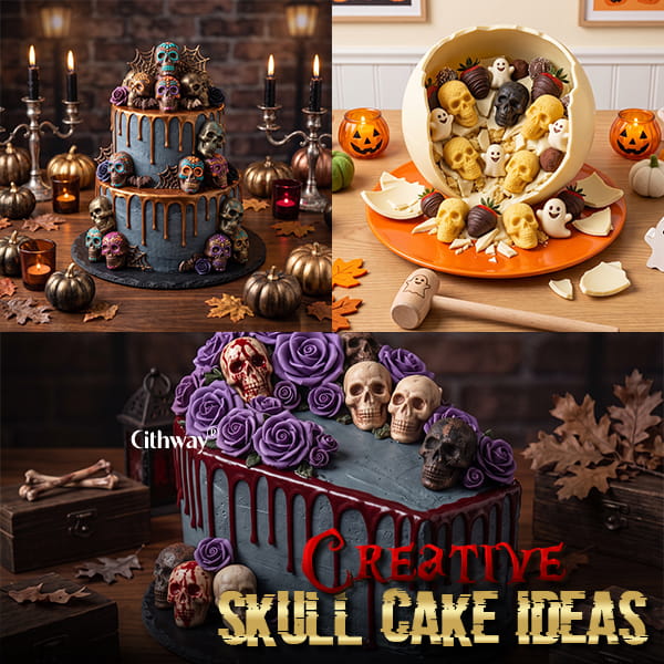 💀 3D Skull Halloween Mold — Bake, Freeze & Fill