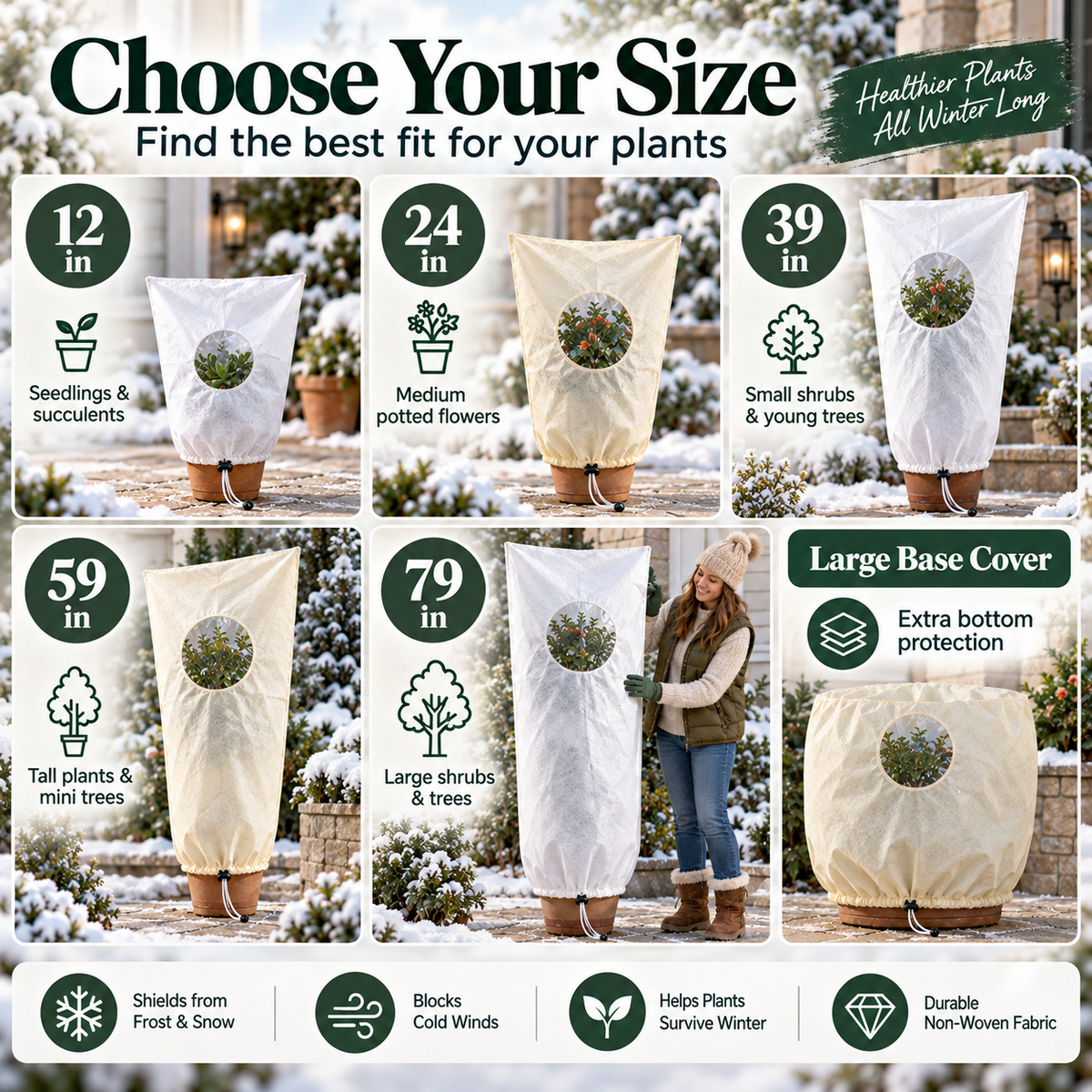 ❄️ Protect Your Plants from Frost — Winter Plant Cover (offer)