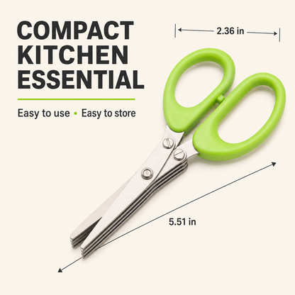 ✂️ 5-Blade Herb Scissors — Fresh Herbs in Seconds