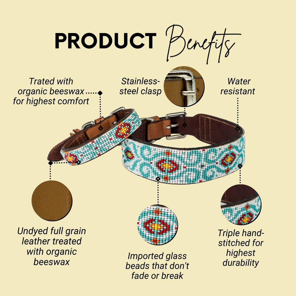 Florence Sambboho dog collar (made to order)