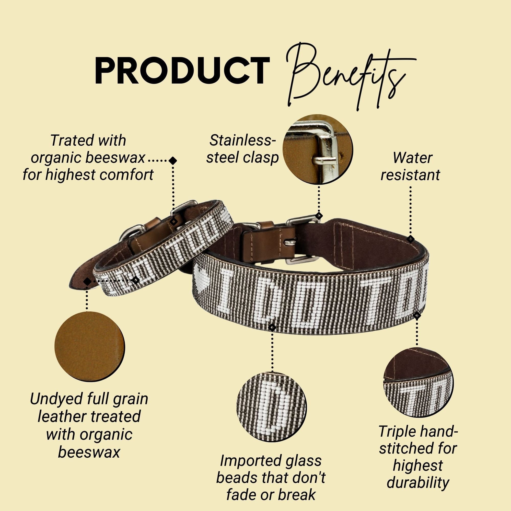 I Do Too Sambboho dog collar (wedding collection)