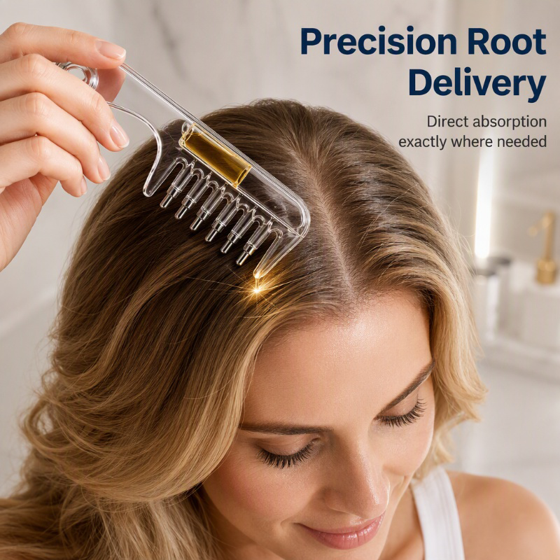 💧 RootRoll™ Scalp Oil Applicator — Precision Application & Massage