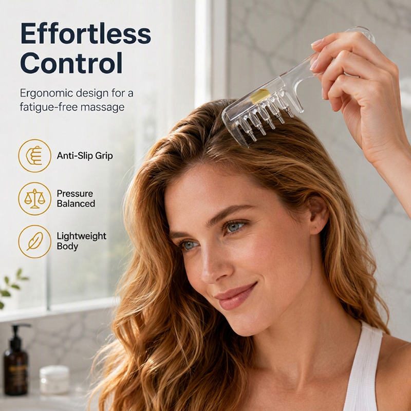 💧 RootRoll™ Scalp Oil Applicator — Precision Application & Massage