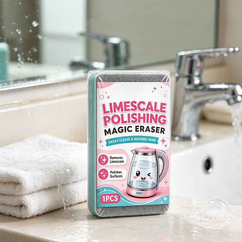 🧽✨Limescale Polishing Magic Eraser Sponge
