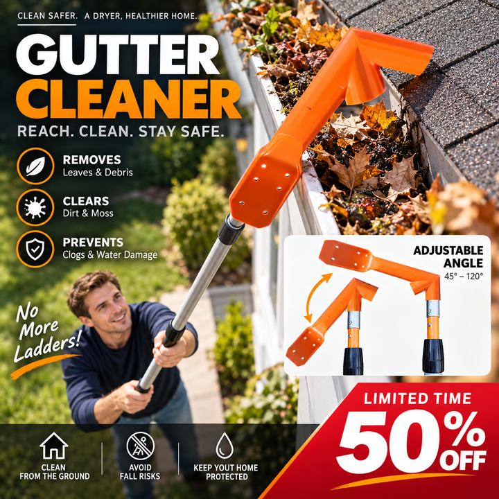 🍂 Clear Leaves with Less Hassle — Gutter Cleaning Tool