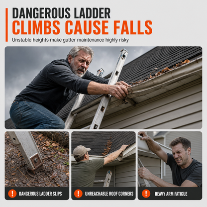 🍂 Clear Leaves with Less Hassle — Gutter Cleaning Tool