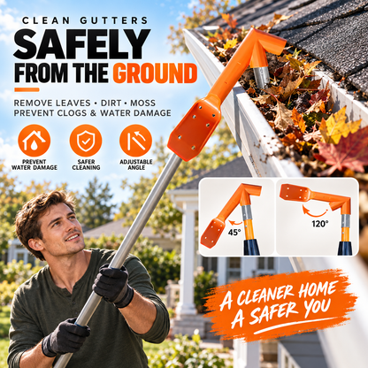 🍂 Clear Leaves with Less Hassle — Gutter Cleaning Tool