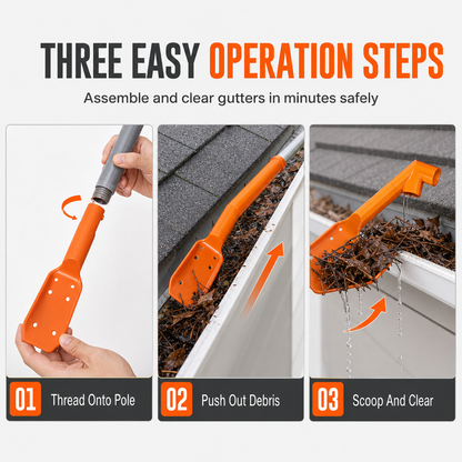 🍂 Clear Leaves with Less Hassle — Gutter Cleaning Tool