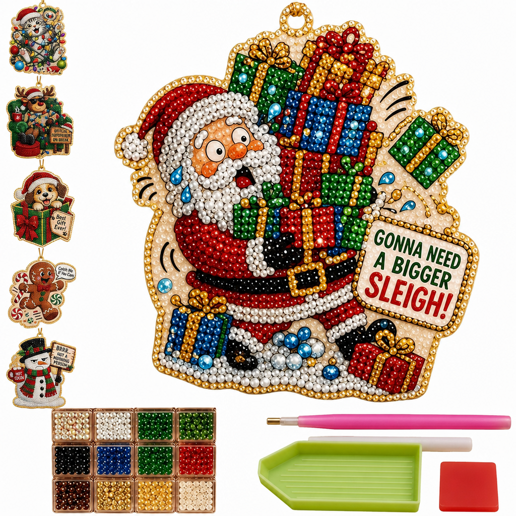 🎄Christmas Pearl Art Ornament Kit – Craft It, Hang It, Gift It ✨ (OFFER)