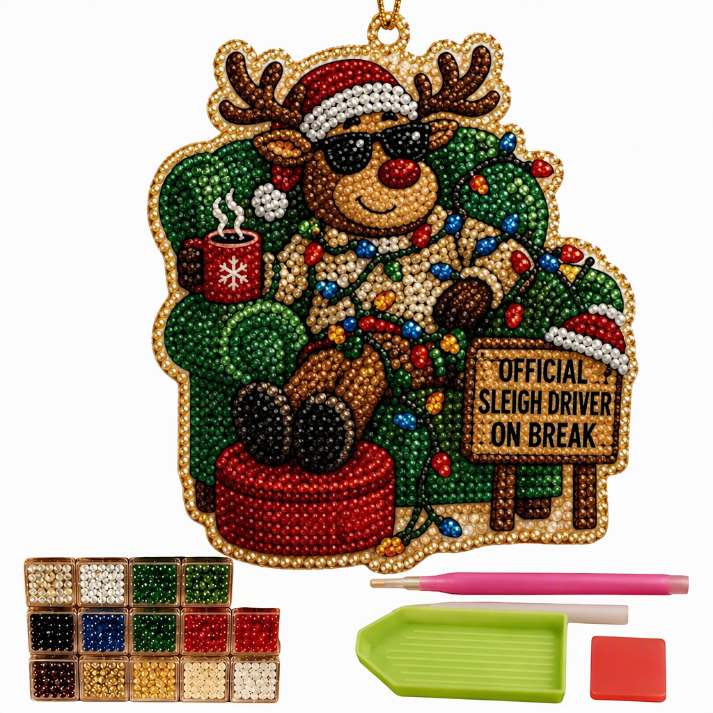 🎄Christmas Pearl Art Ornament Kit – Craft It, Hang It, Gift It ✨ (OFFER)