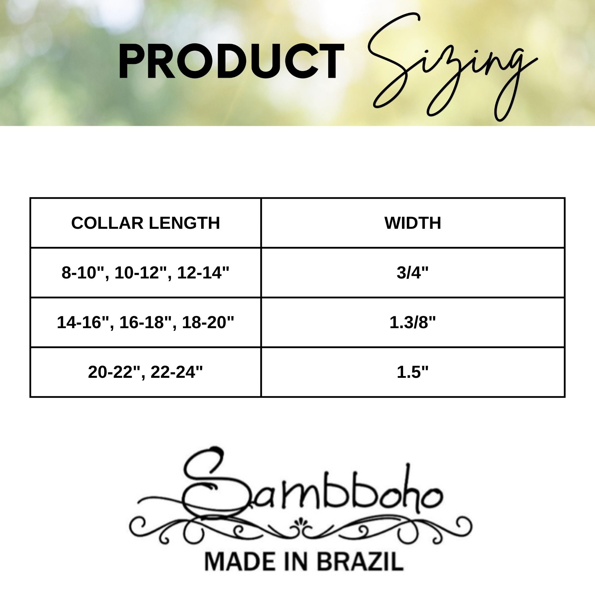 Lucky Sambboho dog collar